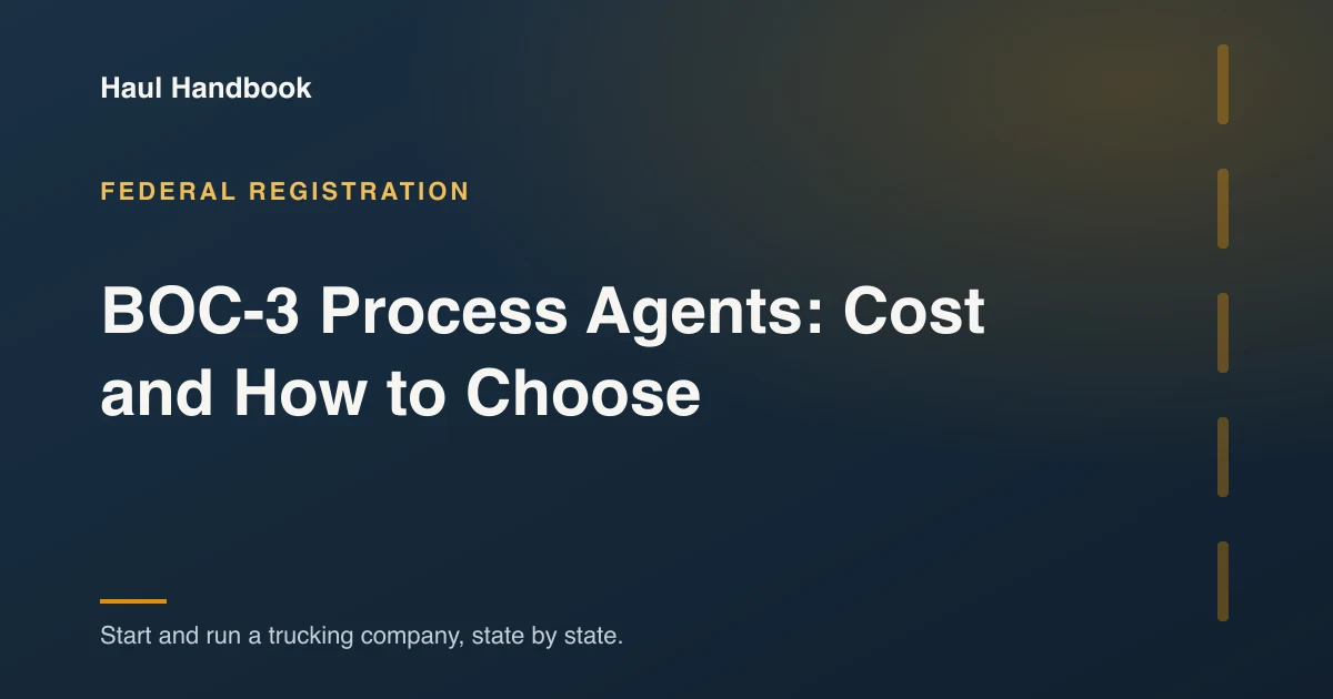 Cover image: choosing a BOC-3 blanket process agent